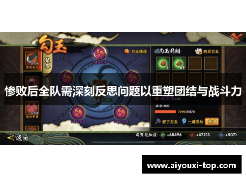 惨败后全队需深刻反思问题以重塑团结与战斗力